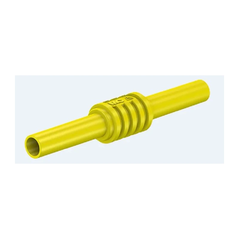 Staubli Yellow Banana Coupler with Brass Contacts 1kV 32A 66.9123-24