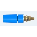 Staubli Blue Female 4 mm Banana Socket Connector with Bolt Termination 600V 32A Gold Plating 23.3050-23