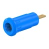 Staubli Blue Female Banana Socket 2 mm Connector, Press Fit Termination, 600V, 10A, Gold Plating 65.9099-23