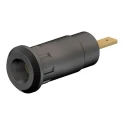 Staubli Black Female Banana Socket 2 mm Connector Press Fit Termination 600V 10A Gold Plating 65.9099-21