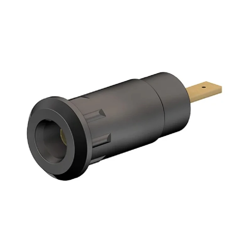 Staubli Black Female Banana Socket 2 mm Connector Press Fit Termination 600V 10A Gold Plating 65.9099-21