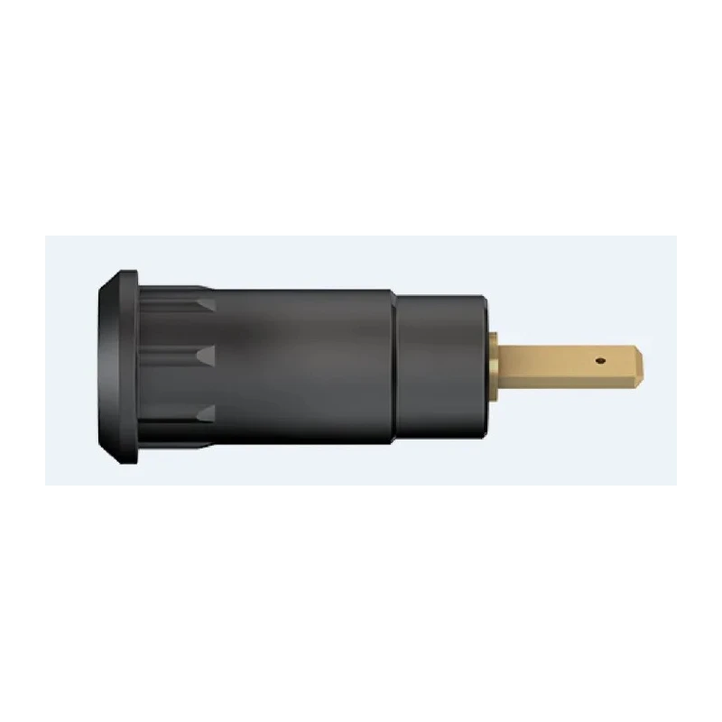 Staubli Black Female Banana Socket 2 mm Connector Press Fit Termination 600V 10A Gold Plating 65.9099-21