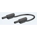 Staubli Connector Test Lead 10A, 600V, Black, 300mm Lead Length 65.9179-030-21
