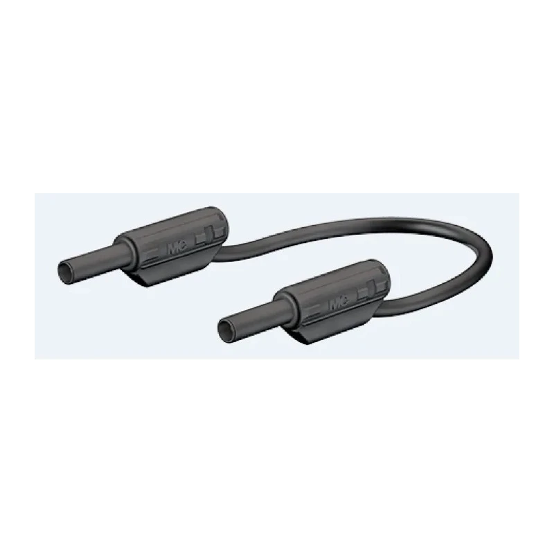 Staubli Connector Test Lead 10A, 600V, Black, 300mm Lead Length 65.9179-030-21