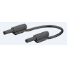 Staubli Connector Test Lead 10A, 600V, Black, 300mm Lead Length 65.9179-030-21