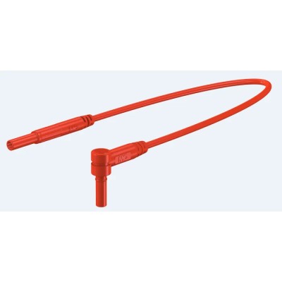 Staubli Connector Test Lead 10A, 600V, Red, 1 m Lead Length 65.9577-100-22
