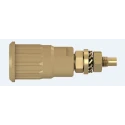Staubli Brown Female Banana Socket 4 mm Connector Press Fit Termination 1kV 24A Gold Plating 23.3140-27