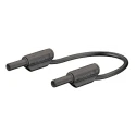 Staubli Connector Test Lead 10A, 600V, Black, 1 m Lead Length 65.9179-100-21