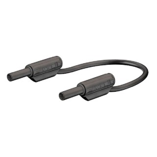 Staubli Connector Test Lead 10A, 600V, Black, 1 m Lead Length 65.9179-100-21