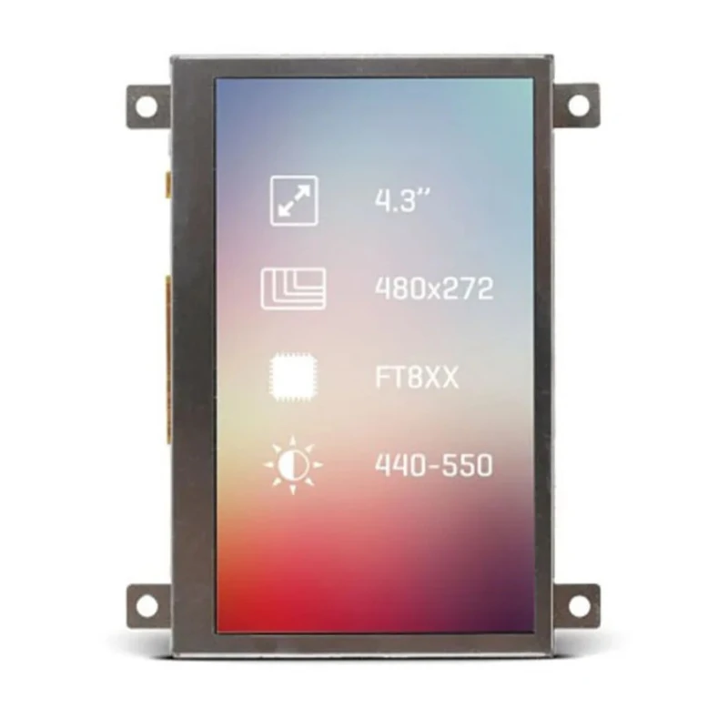 MikroElektronika LCD Colour Display 4.3 in 320 x 240 Pixel 87mA LED Backlight MIKROE-2164