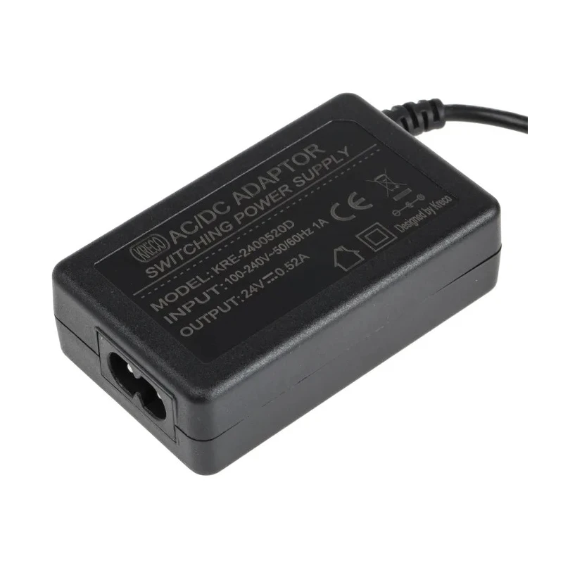 RS PRO AC/DC Adapter 24V DC Output 12.5W Regulated Power Supply with 2.1 x 5.5 x 12 mm Centre Connector Model 139-2342