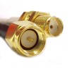 Siretta ASM Series RG174 Coaxial Cable 200 mm Length 50 Ω Characteristic Impedance Black PVC Jacket Copper Conductor