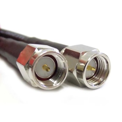 Siretta ASM Series 10 m LLC200A Coaxial Cable 50 Ω Black LSZH Jacket Terminated LLC200A
