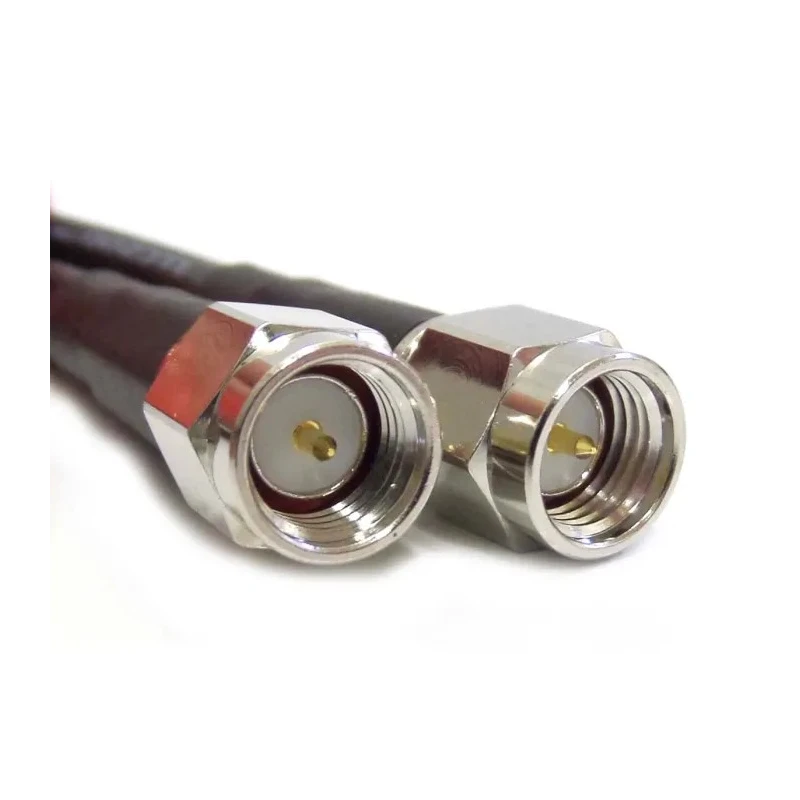 Siretta ASM Series 10 m LLC200A Coaxial Cable 50 Ω Black LSZH Jacket Terminated LLC200A