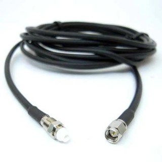 Siretta ASM Series 15 m LLC200A Coaxial Cable 50 Ω Black Terminated 