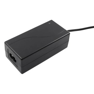 RS PRO 60W 24V dc Centre Positive Right Angle AC-DC Converter Power Supply Regulated IEC 320-C8 Input 2.5A Output 139-2356