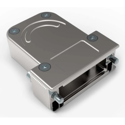 TE Connectivity Die Cast Zinc Straight D-Sub Backshell Strain Relief 1-2308341-1