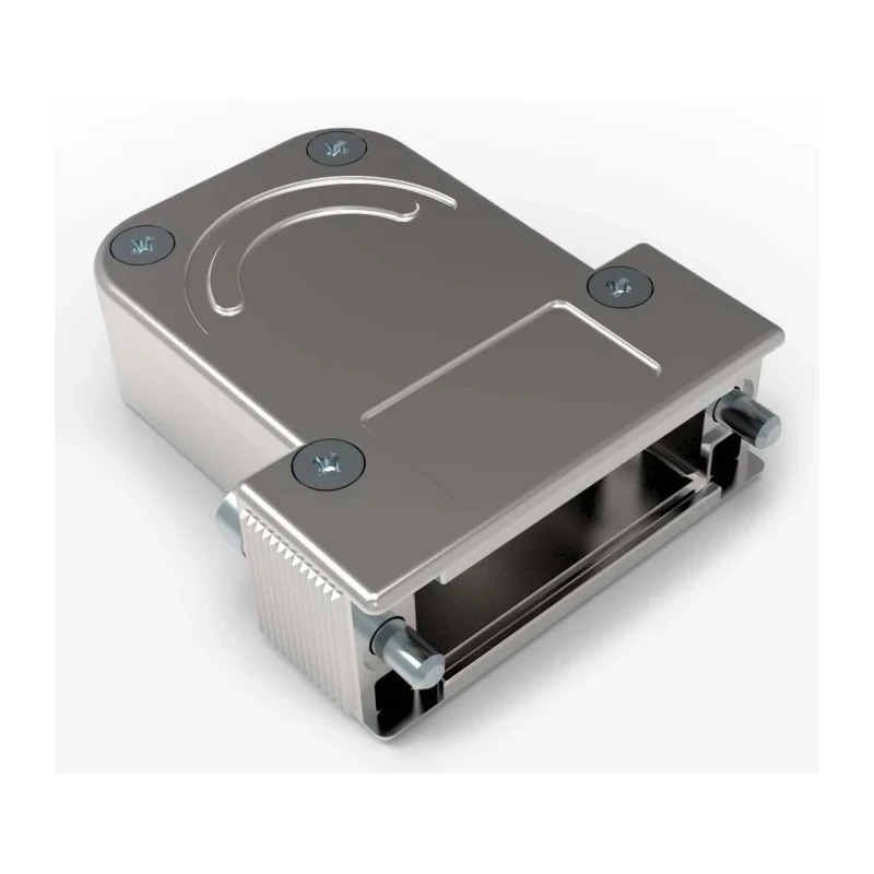TE Connectivity Die Cast Zinc Straight D-Sub Backshell Strain Relief 1-2308341-1