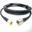 Siretta ASM Series 3 m Coaxial Cable 50 Ω, 1000V, LLC200A, Black, Terminated LLC200A