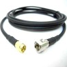 Siretta ASM Series 3 m Coaxial Cable 50 Ω, 1000V, LLC200A, Black, Terminated LLC200A