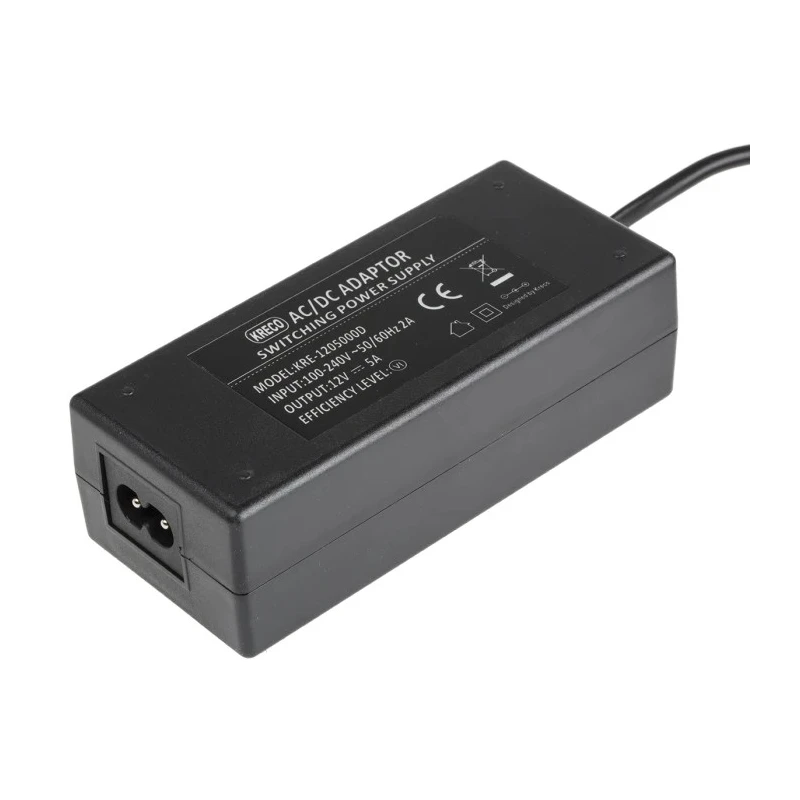 RS PRO AC/DC Adapter 60W 12V DC Output 5A 2.1 x 5.5 x 12 mm Centre Connector 139-2355