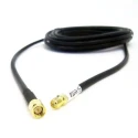 Siretta ASM Series Coaxial Cable 3 m Length 50 Ω Characteristic Impedance Solid Copper Conductor Black LSZH Jacket LLC200A