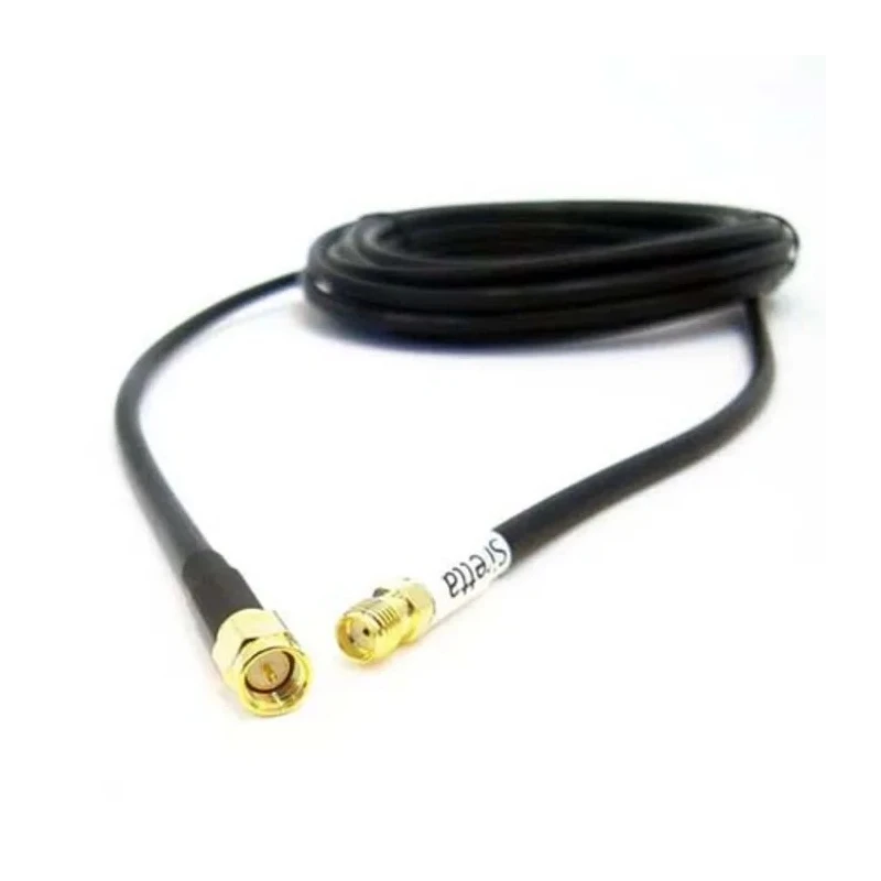 Siretta ASM Series Coaxial Cable 3 m Length 50 Ω Characteristic Impedance Solid Copper Conductor Black LSZH Jacket LLC200A