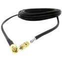 Siretta ASM Series Coaxial Cable, 20 m Length, LLC200A Type, 50 Ω Impedance, Black LSZH Jacket, Terminated LLC200A