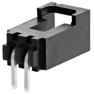 Molex SL Series Right Angle Through Hole PCB Header, 2 Contacts, 2.54 mm Pitch, 3A Current, Thermoplastic 70553-0001