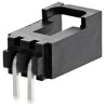 Molex SL Series Right Angle Through Hole PCB Header, 2 Contacts, 2.54 mm Pitch, 1 Row, Shrouded, Gold Plated 70553-0001