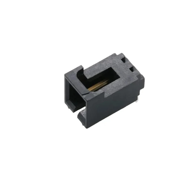 Molex SL Series Right Angle Through Hole PCB Header, 2 Contacts, 2.54 mm Pitch, 1 Row, Shrouded, Gold Plated 70553-0001