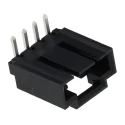 Molex SL Series Right Angle Through Hole PCB Header, 4 Contact, 2.54 mm Pitch, 1 Row, Shrouded, 3A, 250V 70553-0003