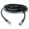 Siretta ASM Series Coaxial Cable 20 m Length LLC200A 50 Ω Solid Copper Conductor Black LSZH Jacket Terminated LLC200A
