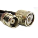 Siretta ASM Series TNC Male to TNC Female LLC200A Coaxial Cable 50 Ω, Black Jacket, 5mm Diameter, 25m Length LLC200A