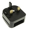PowerConnections Mains Connector Converter USA, China, Japan to UK Type G 10A 240V ACP/BK
