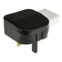 PowerConnections Mains Connector Converter USA, China, Japan to UK Type G 10A 240V ACP/BK