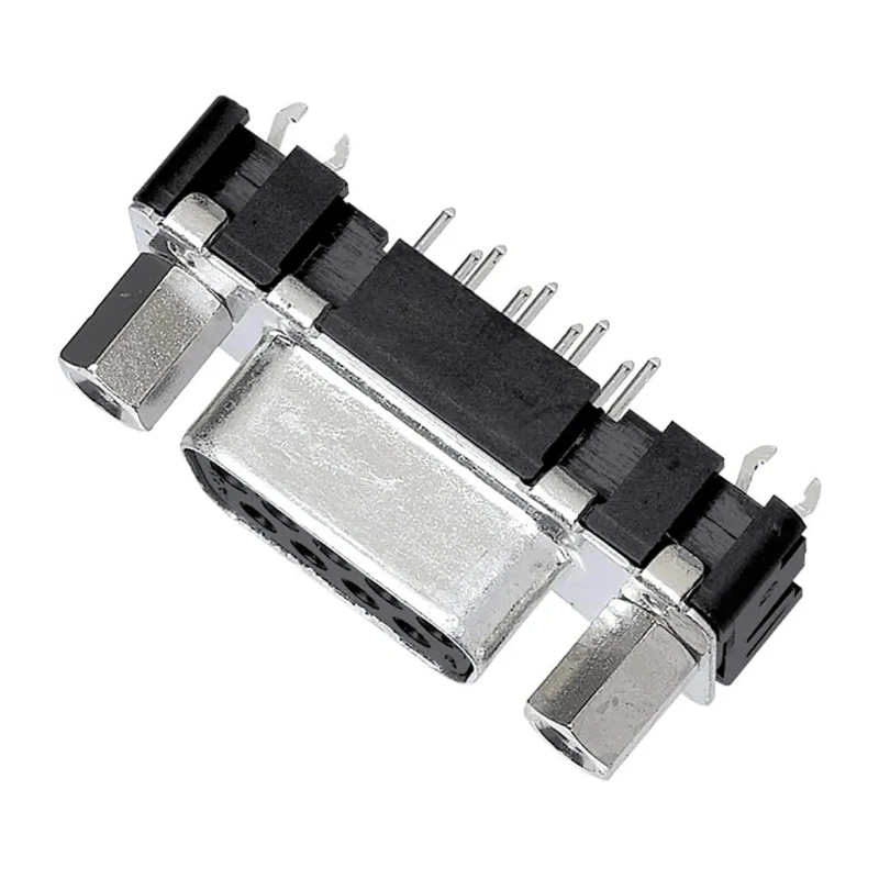 HARTING D-Sub 9 Way Straight Through Hole Female Connector with 4 to 40 UNC Nut 1000V 6.5A 09661116502