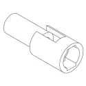 Molex Standard .062" Male Connector Housing 1.57 mm Pitch 1 Way 1 Row Straight 03-06-2011
