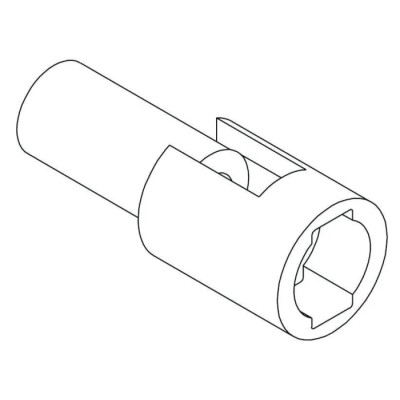 Molex Standard .062" Male Connector Housing 1.57 mm Pitch 1 Way 1 Row Straight 03-06-2011