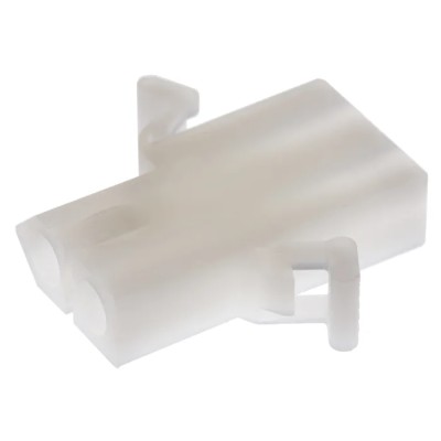 Molex STANDARD .093" Female Connector Housing, 14 A Current Rating, 6.3 mm Pitch, 2 Way, 1 Row Straight 03-09-1027