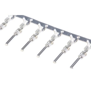 TE Connectivity Econoseal J 070 Mk II Series Male Crimp Terminal, 6A Current, 24 AWG to 20 AWG Wire Size, Tin 171631-1