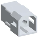 Molex Standard .093" Male Connector Housing, 5.03 mm Pitch, 4 Way, 2 Row Straight 03-09-2049