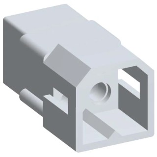 Molex Standard .093" Male Connector Housing, 5.03 mm Pitch, 4 Way, 2 Row Straight 03-09-2049