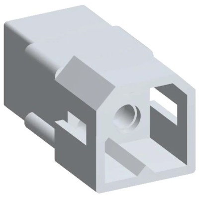 Molex Standard .093" Male Connector Housing, 5.03 mm Pitch, 4 Way, 2 Row Straight 03-09-2049