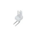 Molex KK 254 Series Right Angle Through Hole Pin Header, 2 Contact, 2.54 mm Pitch, 1 Row, Nylon Housing, Brass 22-05-3021