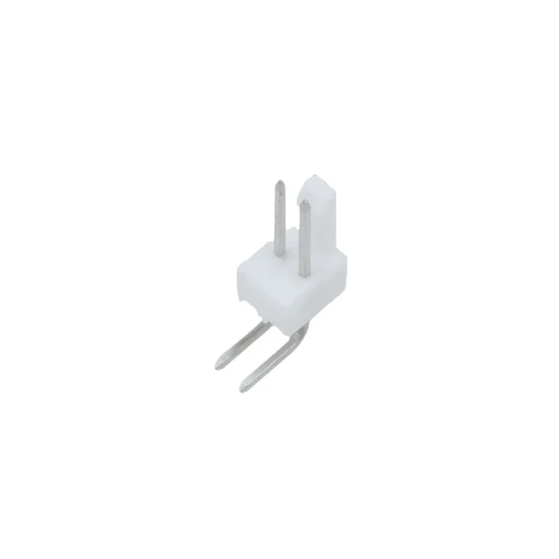 Molex KK 254 Series Right Angle Through Hole Pin Header, 2 Contact, 2.54 mm Pitch, 1 Row, Nylon Housing, Brass 22-05-3021