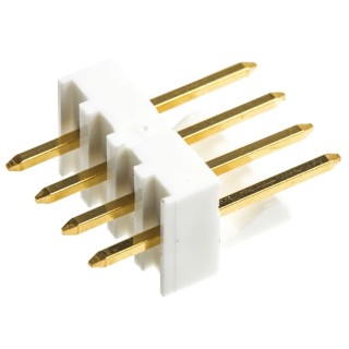 Molex KK 254 Series Straight Through Hole Pin Header 4 Contacts 2.54 mm Pitch 1 Row Unshrouded 22-11-2042