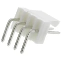 Molex KK 254 Series Right Angle Through Hole Pin Header 4 Contacts 2.54 mm Pitch 1 Row Unshrouded 22-05-3041