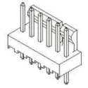 Molex KK 254 Series Straight Through Hole Pin Header 5 Contacts 2.54 mm Pitch 1 Row Unshrouded 22-11-2052