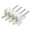 Molex KK 254 Series Straight Through Hole Pin Header, 4 Contacts, 2.54 mm Pitch, 1 Row, Unshrouded, Nylon 22-23-2041